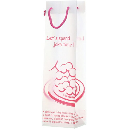 ワイン 1本用 ギフトバッグ【ワイン・シャンパンボトル1本用】手提げ袋 ピンク ▲単品購入不可※1本用ギフトボックスは入りません