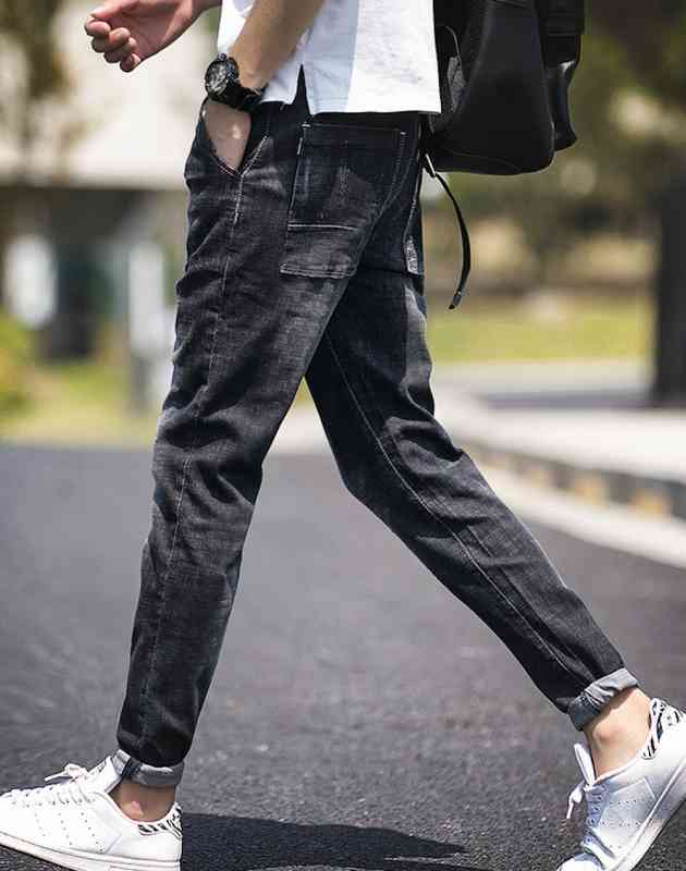 【＼クーポン利用で20%OFF!／】 ジーンズ メンズ ダメージ あったか ストレート ゆったり かっこいい ジーパン 冬 ストレッチ パンツ スリム ジョガー 大きいサイズ 防風 テーパード ブランド 夏 デニム おすすめ デニムパンツ 秋 黒 スキニーデニム スキニー 春 less-10043410 Coat Classic(コートクラシック) サンプル画像3