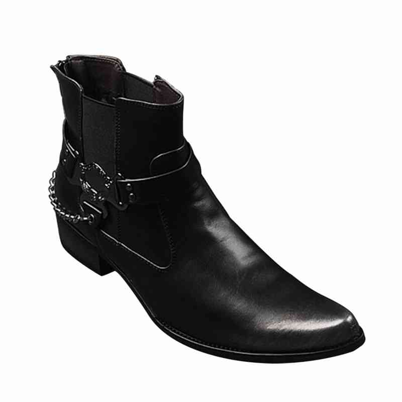 【\クーポン利用で20%OFF!/】 ブーツ メンズ 暖かい ワーク セット ルーム 革 防水 黒 ジッパー 夏 モード 洗える 幅広 ファスナー 完全 冬 防...