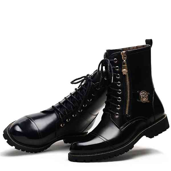 【＼クーポン利用で20%OFF!／】 ブーツ メンズ フロント ワーク セット 靴 滑らない 完全 春 軽い 幅広 モード 黒 冬 大人 革 ジッパー 防寒 防水 スエード ブランド ブーツファスナー 暖かい 人気 レザー 本革 夏 サイドジップ シューズ あったか 秋 ハイカット