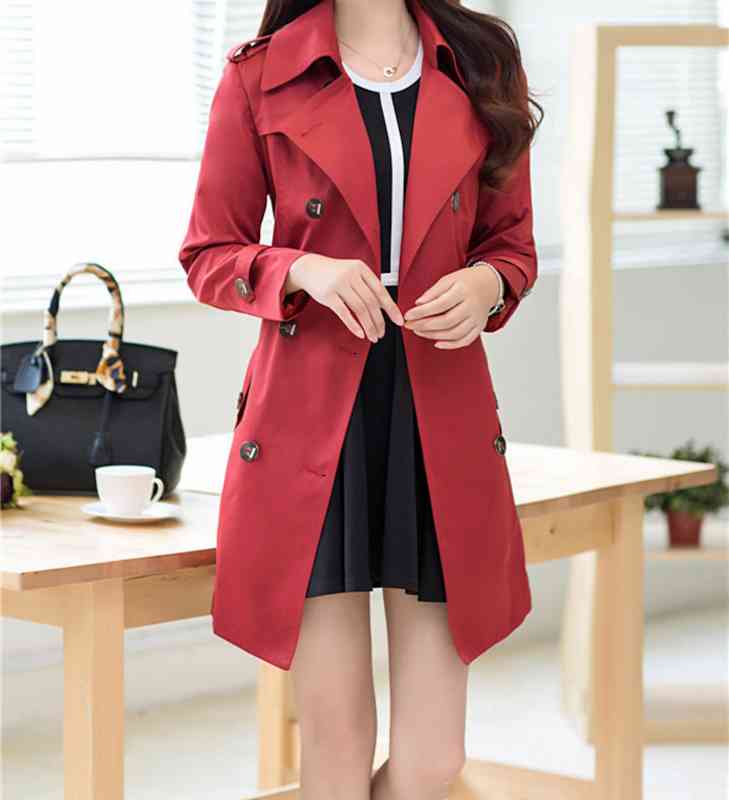 Turn-Down Collar Coat - 【＼クーポン利用で20%OFF!／】 トレンチコート レディース 30代 スプリングコート ダッフルコート ロング丈 ロング ステンカラーコート 秋 コーデ コート 冬 モッズコート 40代 ロングコート コットン 英国 人気 50代 ショート 黒 ビジネス チェスターコート 春