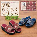 【お買い物マラソン ポイント5倍 7/4 20:00~】スリッパ モリス 厚底らくらくスリッパ 家事や掃除もらくらく快適 ウィリアムモリス いちご泥棒 傾斜ソー...
