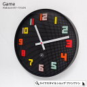 掛け時計 おしゃれ 壁掛け 時計 インテリア シンプル 掛時計 Game ゲーム ウォールクロック 静音 音がしない モダン 北欧 レトロ かわいい 寝室 子供...