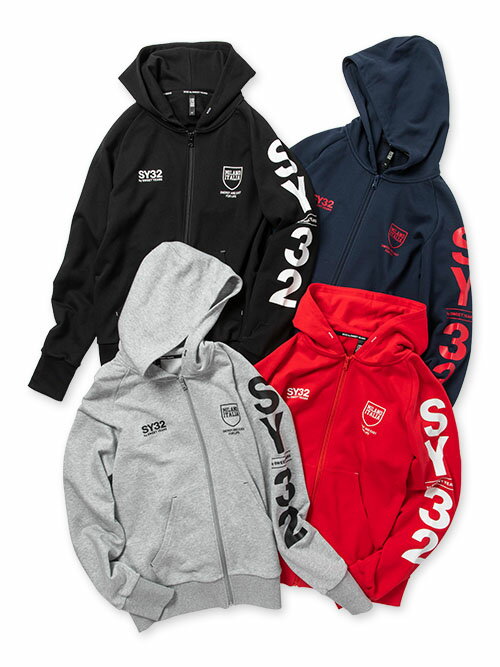 楽天Lifestyle Select Store TrueSSY32 by SWEET YEARS パーカー スウェット プルオーバー ブランド おしゃれ ゴルフ サッカー スポーツ 13067 セットアップ シールド ジップ