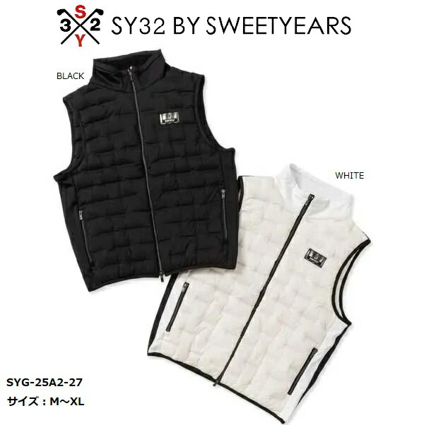 SY32 ゴルフ ゴルフウェア ダウンベスト ベスト メンズ おしゃれ ブランド かっこいい SYG-25A2-27【お取り寄せ】