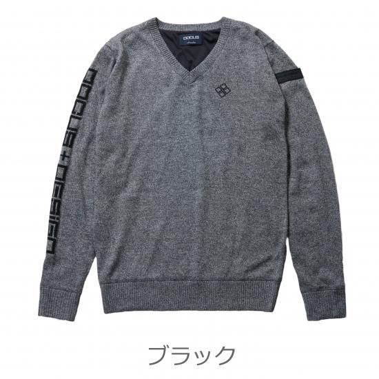 DOCUS ゴルフウェア ドゥーカス Vネックニット セーター 長袖 おしゃれ かっこいい メンズ DCM25A023【お取り寄せ商品】