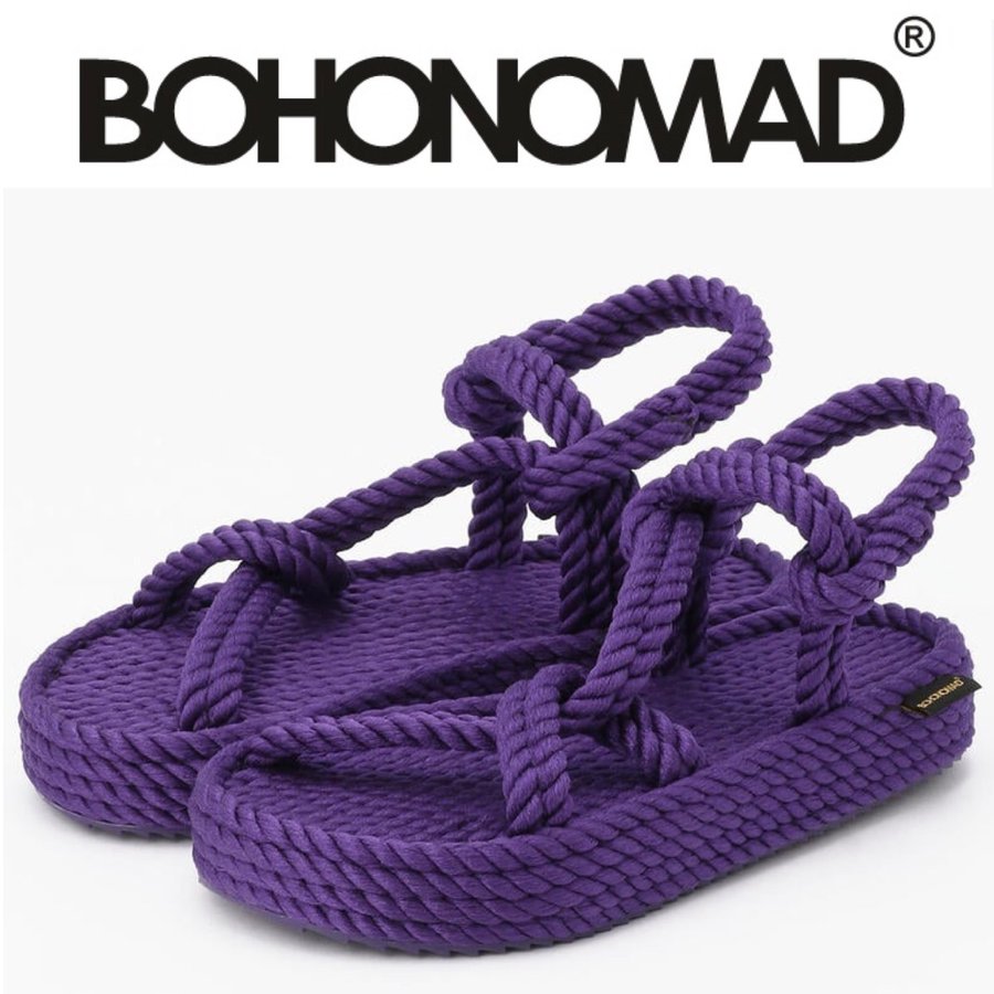 ボホノマド BOHONOMAD サンダル レディース メンズ 厚底 歩きやすい おしゃれ ブランド mykonos purple