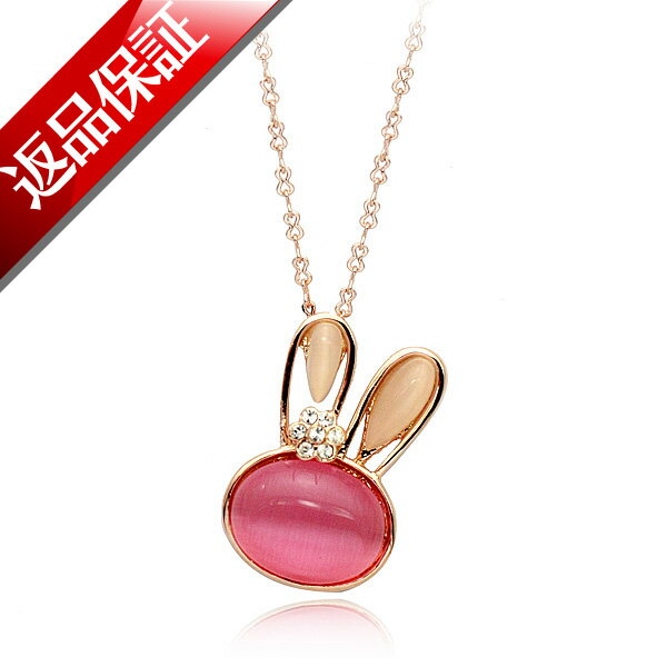 乐天商城 - ラビット ネックレス キャッツアイ K18 18金GP 18k メール便送料無料