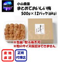 まとめておいしい梅 500g×12パック(6kg) 「まとめ買いで安い!」良品をお安くお届けする梅干として開発 むかしながらの梅干小山農園 産地直送 正規代理店
