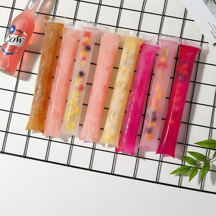 アイスキャンディー袋 200枚セット 漏斗付き 使い捨て アイススティック 製氷袋 ア...