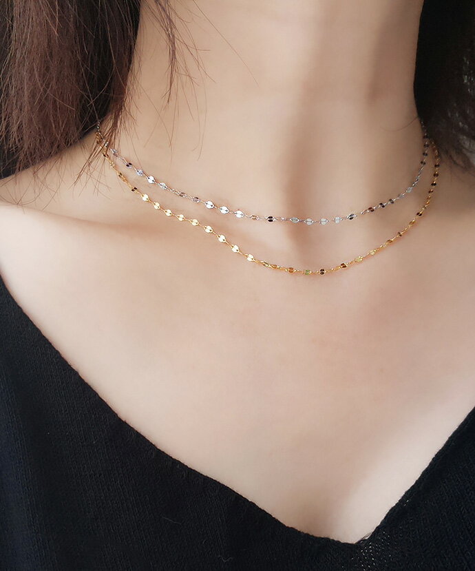 ネックレス アクセサリー アクセ チョーカー シルバー925 ゴールド シルバー 金属アレルギー 金アレ k18 18金 サージカルステンレス silver92...