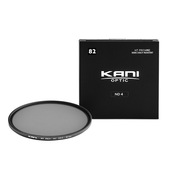 KANI NDフィルター ND4 82mm (減光効果 2絞り分) / レンズフィルター 丸枠