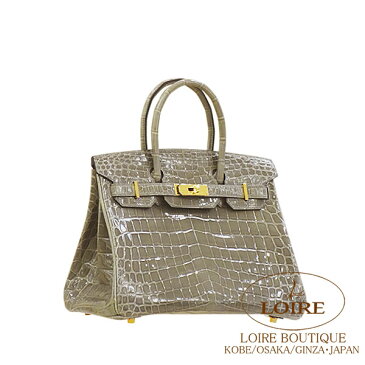 エルメス [HERMES]　バーキン 30cm [Birkin 30cm]　ニロティカス　グリトゥールトゥレール[GRIS TOURTERELLE(81)]　ゴールド金具