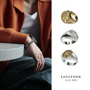 【LOSE FORD 公式】 コインリング シグネットリング メンズ リング 指輪 印台 リング ゴールド 金 シルバー 銀 メンズ レディース プレゼント ギ...