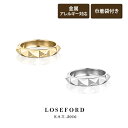 【LOSE FORD 公式】 316L スタッズリング レディースアクセサリー つけっぱなし ゴールド シルバー アクセサリー ペア ペアリング ユニセックス ...