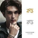 【LOSE FORD 公式】 316L カーブリング メンズアクセサリー つけっぱなし ゴールド シルバー レディース アクセサリー ペア ペアリング ユニセッ...