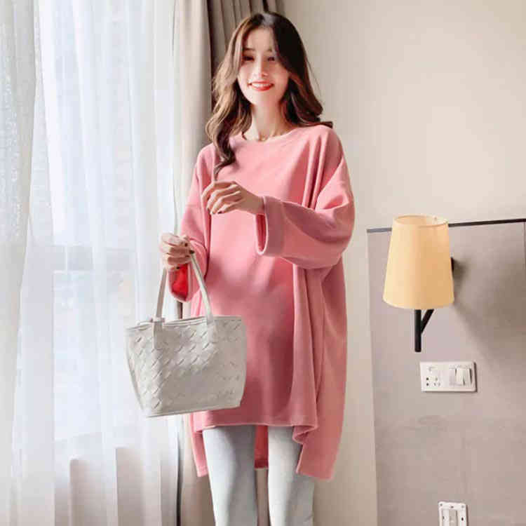 Tシャツ 長袖 セットアップ マタニティ服 パンツ トップス 長袖 レディース パンツ セットアップ 秋 冬 マタニティ 妊娠 出産 産前 産後 妊婦服 長袖 上品 ママ カジュアル 大きいサイズ 人気 おしゃれ ウエスト調整可能 2