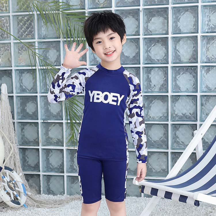 子供用 水着 長袖 セパレート 長袖 キッズ 男児 速乾 男の子 男の子 ショートパン...