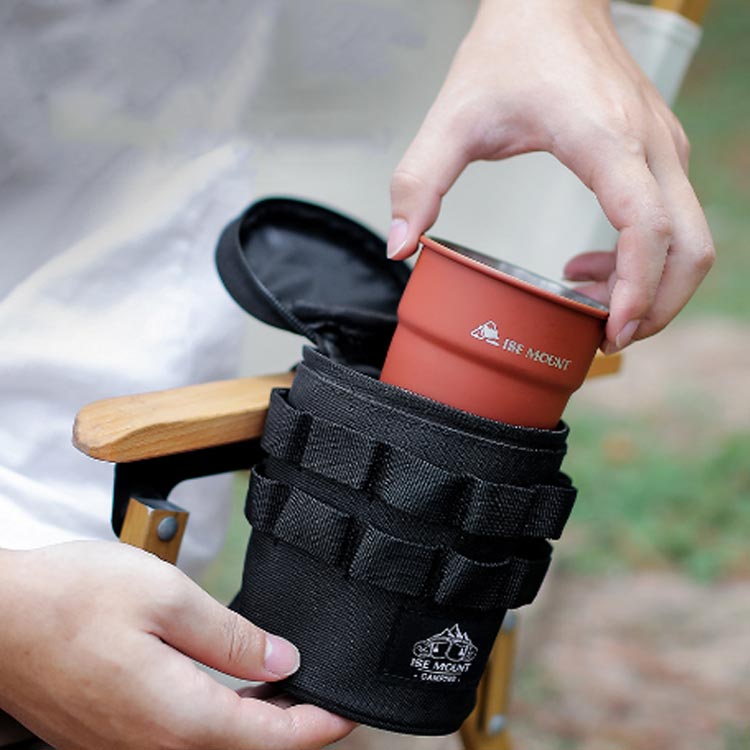 ポーチ ポーチ コップ 運動会 収納ケース ビールグラス ミリタリー グラス収納ケース アウトドア キャンプ バーベキュー フェス お花見 レジャー ファミリーキャンプ イベント 防災グッズ コンパクト 1個用