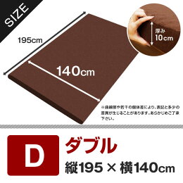 3つ折り高反発ウレタンマットレスダブルサイズ