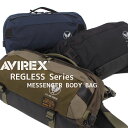 【AVIREX 正規取扱い店】ミリタリー メッセンジャー ボディバッグ ラッピング無料 メンズ レディース ウエストバッグ MA1 プレゼント ギフト アヴィレ...