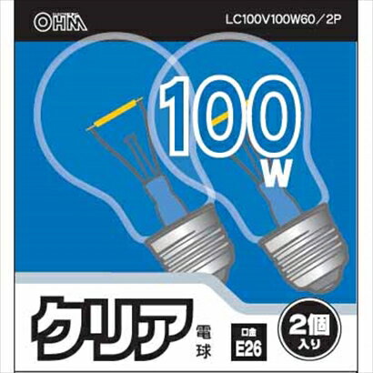 Rakuten - オーム電機 白熱電球（100W/クリア/E26/2個入り）