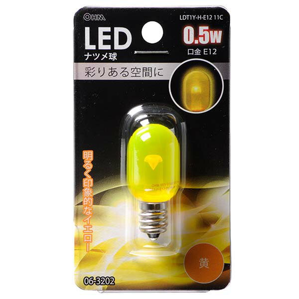 Other - オーム電機 LEDナツメ球 クリア（0.5W/黄/E12）