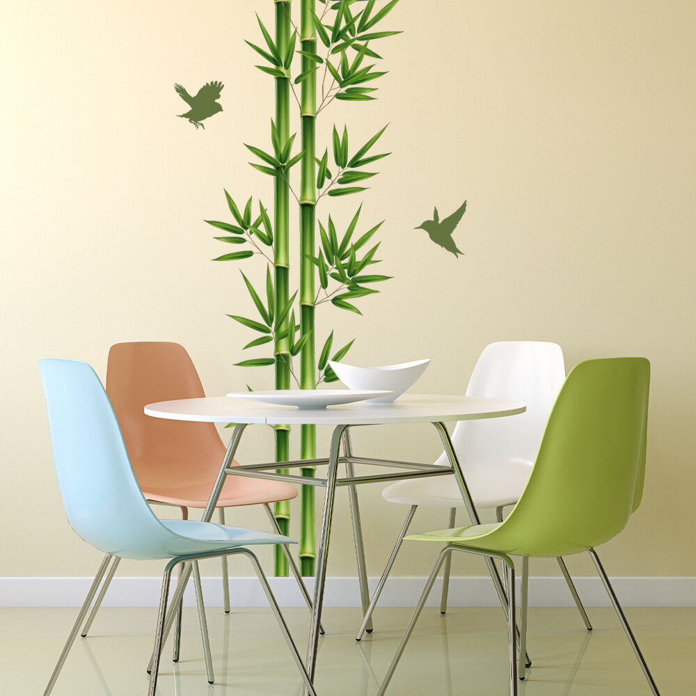 竹林 ウォールステッカー バンブー 日本製 植物 壁紙 シール 浴室 トイレ お風呂 キッチン 玄関 DIY リ..