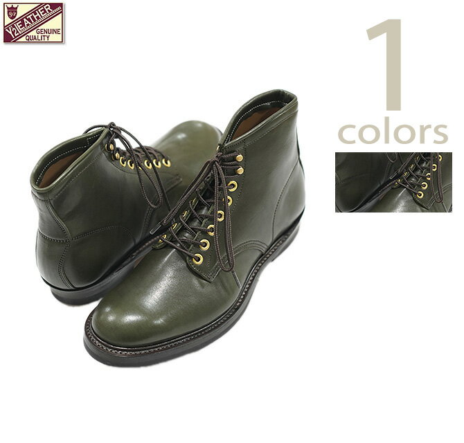 【 Y'2 LEATHER（ワイツーレザー） 】　ES-02　エコホースホースワークブーツ　[ HORSE HIDE WORK BOOTS ] [ OLIVE ECO HORSE ]　[ 馬革 ]　[ 日本製 ] [ アメカジ ] [ メンズ ] [ ブーツ ]