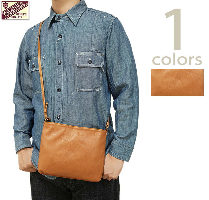 ワイツーレザー　Y'2 LEATHER　BG-18　ステアハイドサコッシュ [ Natural Scar Steer ] [ 牛革 ] [ CAMEL ] [ Sacoche ] [ 日本製 ] [ アメカジ ] [ メンズ ](4)