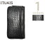 ȥITUAISIT-01ݥ饦ɥåץå [ CROCODILE POROSUS Round Zip Long Wallet ] [ Black ] [ ̳ ] [ Box Calf Alpine ] [ ᥫ ] [  ] [  ]