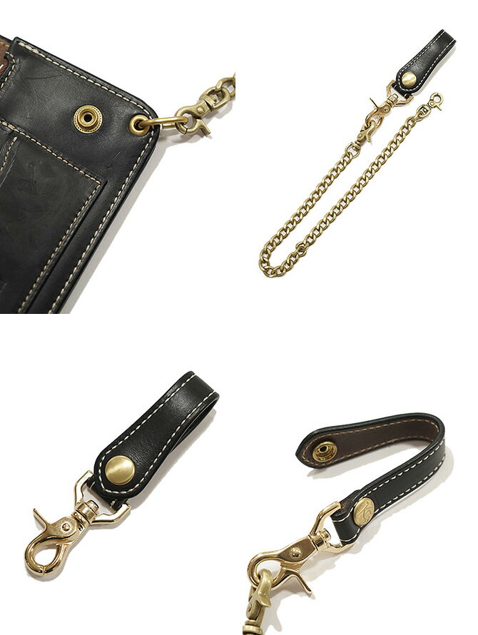 ケーシーズ　KC'S　KMW043B　トラッカーウォレット　[ Horween Chromexcel Leather ] [ アメカジ ] [ メンズ ] [ 財布・サイフ ]