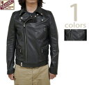 【 Y'2 LEATHER（ワイツーレザー） 】　SR-39 ステアオイルダブルライダース [ Steer Oil (牛革) ] [ BLACK ] [ アメカジ ] [ メンズ ] [ レザージャケット ]