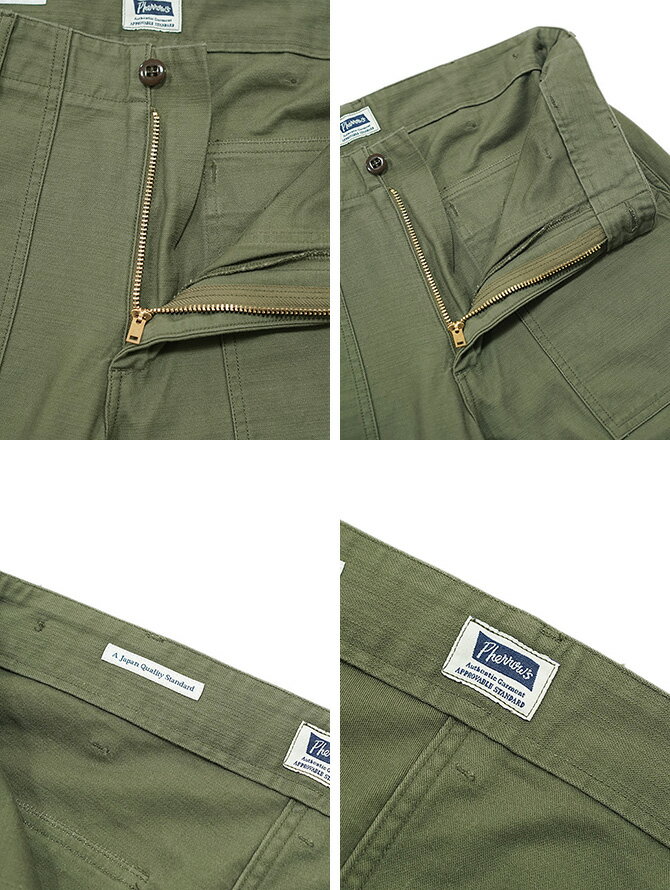フェローズ　Pherrow's　PUP1　コットンバックサテンベイカーパンツ　[ Utility Pants ] [ OLIVE ] [ ワークパンツ ] [ アメカジ ] [ メンズ ] 3