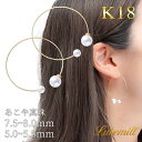 パール ピアス フープ 18k パールピアス 18金 k18 フープピアス 輪っか 大粒 大ぶり 結婚式 シンプル レディース ギフト おしゃれ カジュアル ゴールド かわいい キャッチ サークル 母の日