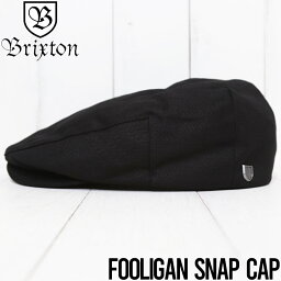 【送料無料】BRIXTON ブリクストン HOOLIGAN SNAP CAP ハンチング 10771 BLACK [FB]