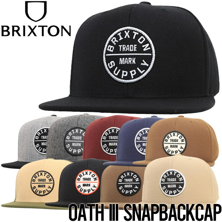 スナップバックキャップ 帽子 BRIXTON ブリクストン OATH III SNAPBACKCAP 10777 日本代理店正規品