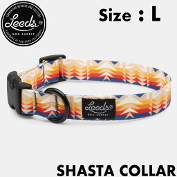 【クリアランスセール】 【送料無料】Leeds Dog Supply リーズドッグサプライ COLLAR 首輪 SHASTA Lサイズ