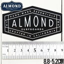 【送料無料】 【送料無料】ALMOND SURF アーモンドサーフ STICKER ステッカー #2