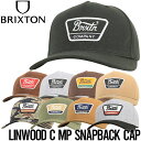 ブリクストン 帽子 キャップ スナップバック BRIXTON ブリクストン LINWOOD C MP SNAPBACK CAP 10980