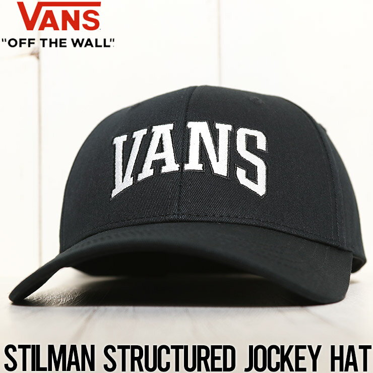 スナップバックキャップ 帽子 VANS ヴァンズ STILMAN STRUCTURED JOCKEY HAT VN0A7PO3BLK1