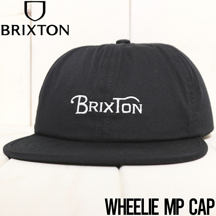  ストラップキャップ 帽子 BRIXTON ブリクストン WHEELIE MP SNAPBACK CAP 10428 BLACK