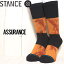 【クリアランスセール】 ソックス 靴下 STANCE スタンス ASSURANCE CREW SOCKS ソックス 靴下 A555B22ASS