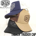 【クリアランスセール】 スナップバックキャップ カーブキャップ Deus Ex Machina デウスエクスマキナ THINKER TRUCKER CAP DMP237773