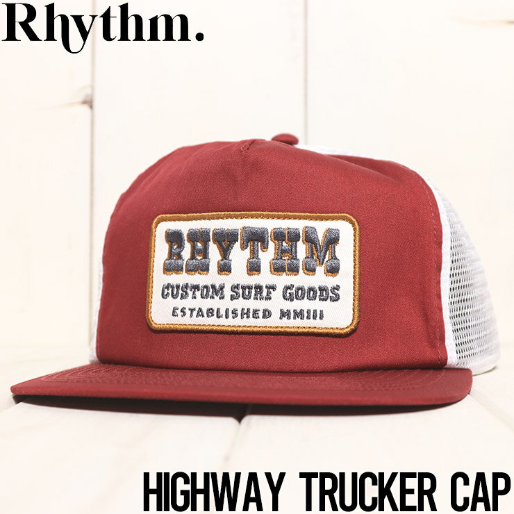  メッシュキャップ 帽子 Rhythm リズム HIGHWAY TRUCKER CAP 0723M-HW08