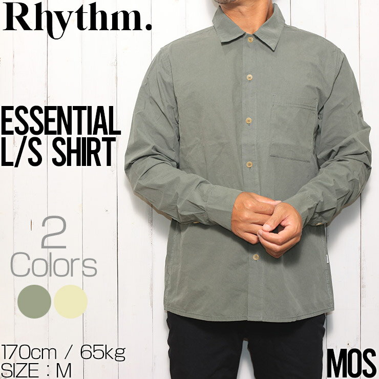 長袖シャツ Rhythm リズム ESSENTIAL L/S SHIRT 0723M-WT01