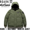 ワイルドシングス ダウンジャケット メンズ 2023年モデル ダウンジャケット THE ROARK REVIVAL ロアークリバイバル ROARK × WILDTHINGS - MONSTER JACKET RJJ970 ARM 日本代理店正規品