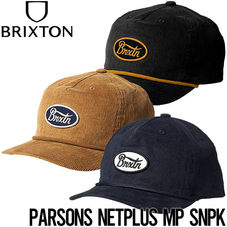 楽天LUG Lowrs【送料無料】 スナップバックキャップ 帽子 BRIXTON ブリクストン PARSONS NETPLUS MP SNPK 11602 日本代理店正規品