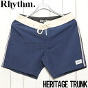 【送料無料】 ボードショーツ ハーフパンツ ショーツ Rhythm リズム HERITAGE TRUNK 0124M-TR08