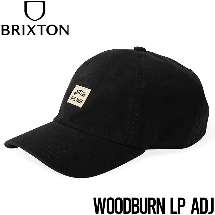 【送料無料】 ストラップキャップ 帽子 BRIXTON ブリクストン WOODBURN LP CAP 11588 BLKVW 日本代理店正規品